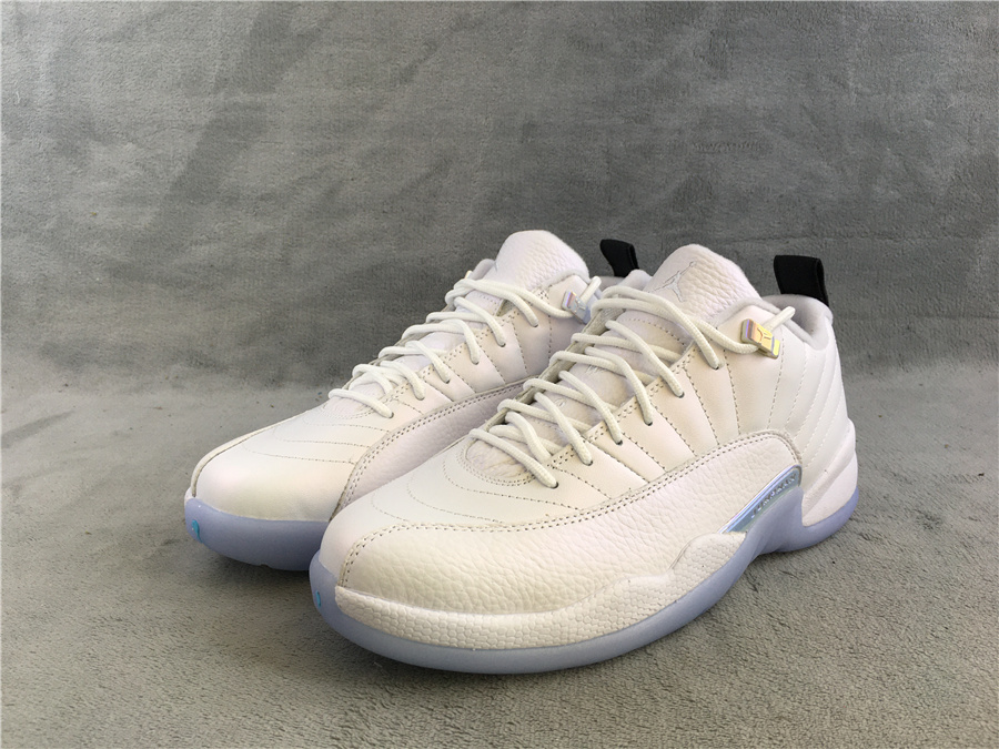 Air Jordan 12 Low Easter White Legend Blue Shoes - Click Image to Close